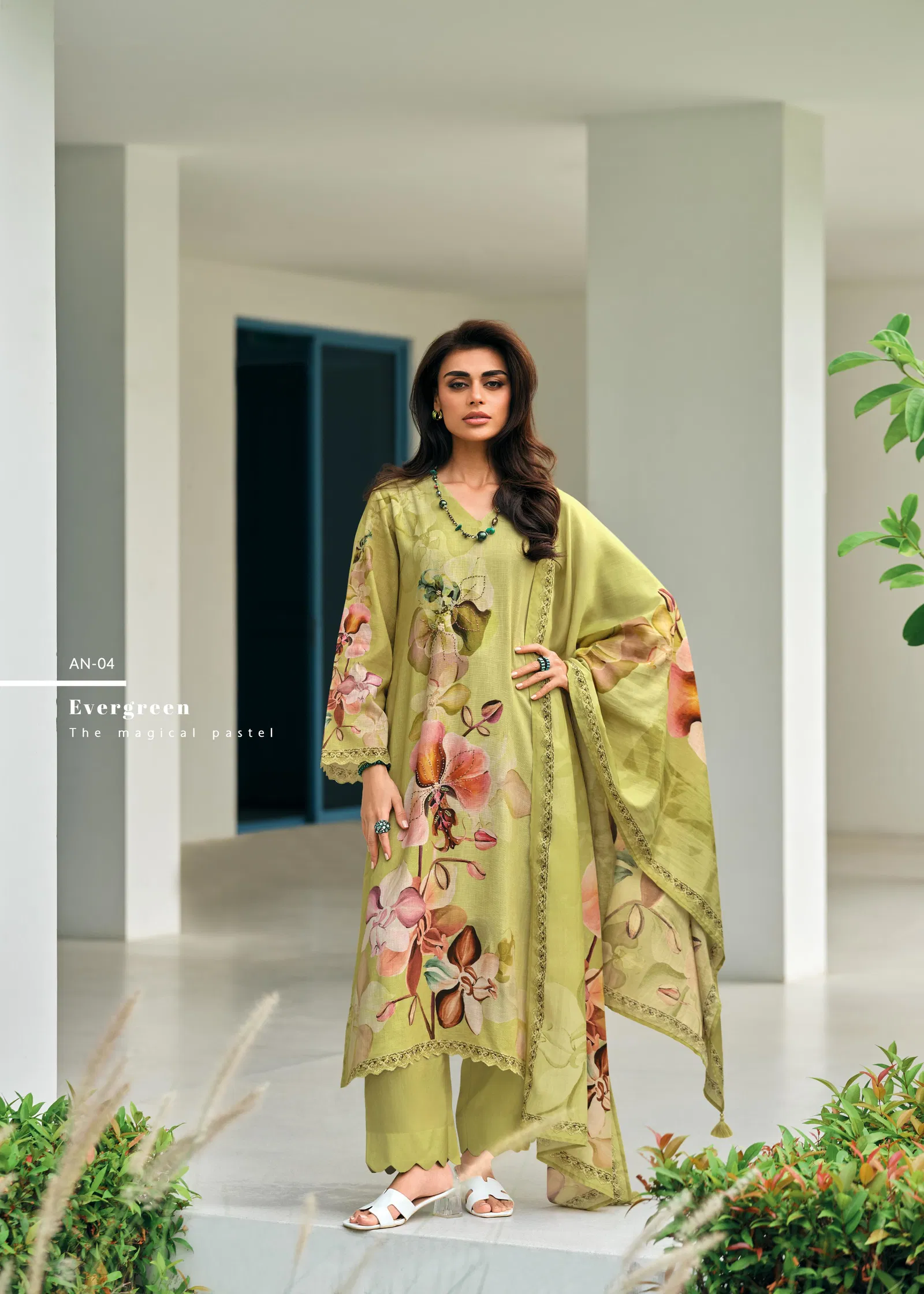 Alina By Varsha Cotton Linen Printed Salwar Suits Exporters In India